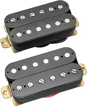 Musiclily Basic Ceramic Humbucker Pickups Neck Bridge Set 50mm 52mm for Electric Guitar, Black