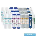 3-Year 5-Stage Reverse Osmosis System Water Filter with 3pcs 50 GPD RO Membrane