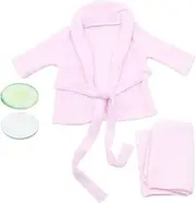 1 Set Newborn Bathrobe Towel Prop Bathrobe Photo Prop for Months Soft and Skin Friendly Material Adorable Cucumber Design for Photography