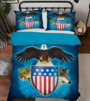 3D USA Trinity A90 Bed Pillowcases Quilt Duvet Cover Vincent Zoe