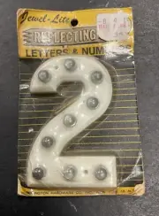 Vintage 1950s Remington Hardware Co Jewel-Lite Reflecting Number 2 House mailbox