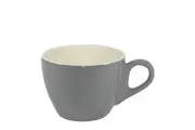 Brew-French Grey/White Large Flat White Cup 220Ml x 6