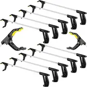 Sabary 10 Pcs Grabber Reacher Trash Pickers Tool 30'' Long Upper Bulk Litter Grabber Heavy Duty Handy Mobility Aids Reaching Pick Up Lightweight Nonslip Claw Grabber for Elderly Arm Extension Stick