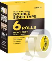 6 Rolls Double Sided Tape Heavy Duty Strong Nano Adhesive Mounting for Walls