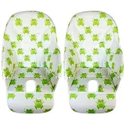 Baby High Chair Cushion - 2 Pack Baby High Dining Chair Replacement Cover, Multifunctional High Chair Seat Pad, Soft PU Leather High Chair Seat Covers for Peg-Perego, Kosmic Jan, Baoneo, Siesta Zero3