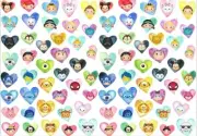 A4 Cartoon Love Edible Wafer Image Cake Wrap Paper Sheet Printed