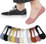 [Generic] Worshippedn Ultra Thin Liner Non Slip No Show Socks, Invisible Ice Silk Breathable Socks, Women Low Cut Liner Sock