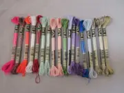 Lot of 18 Skeins DMC Assorted Jewel & Pearlescent Effects A127