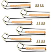 6Pcs Billiard Table Ball Falling Rail Pocket Snooker Pool American Style Bronze Brass