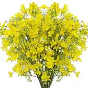 10 PCS Silk Flowers with Long Stems Artificial Flower for Tall Vase Yellow