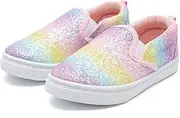 [K KomForme] Toddler Girls & Boys Slip On Canvas Sneakers Moccasins Kids Tennis Shoes