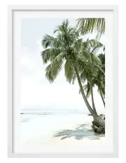 [Profile Australia] Australian Made Palm Island Dreams Art Print A1 Frame in White