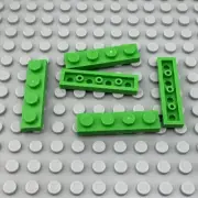 LEGO Plate - Bright Green - 1 x 4 - QTY x5