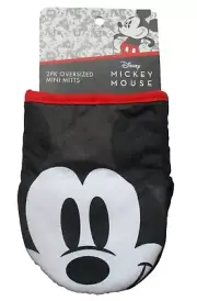 Disney Mickey Mouse 2pk Oversized Mini Oven Mitts Potholders NEW