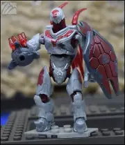 HALO MEGA CONSTRUX BLOKS ARDENT SILVER RED HUNTER FIGURE HHC42 SCORPION CLASH v3