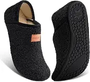[ATHMILE] House Slippers for Women Men Indoor Barefoot Slippers Socks Furry Slip on House Shoes Cozy Comfy Slippers for Home Bedroom Travel Yoga