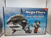 Mega Fliers RC Giant Flying Inflatable Great White Shark Balloon- New in Box