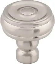 Top Knobs TK882BSN Brixton Button Knob 1 1/4" Brushed Satin Nickel