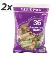 Lot of 2 Penny Nickel Dime Quarter Assorted Size Coin Wrappers 36 Per Pack