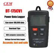 CEM DT-175CV1 AC Current and Voltage Datalogger Digital LCD Display
