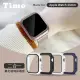 【TIMO】Apple Watch 44mm 鋼化玻璃+防摔殼 二合一全包覆保護套-黑色