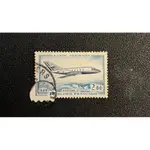 1965 MYSTERE 20 AIRPLANE FRANCE CANCELLED POSTAGE STAMP