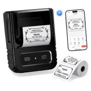 Label Maker Machine with Tapes, M102 Bluetooth Barcode Printer, Bluetooth Sti...