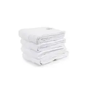 4pc Onkaparinga 45x65cm Cotton Avalon Bathroom Hand Towels Set 550GSM White