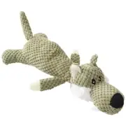 Durable Interactive Squeaky stuffed Plush pet Dog Toy - Wolf