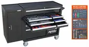 SP Tools SP50626X - Tool Kit - Custom Series Roller Cabinet with Side Cabinet - 238 Piece Metric/SAE - Black - Plus 2 Extra EVA Foam Trays