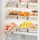 Large Capacity Seasoning Container Plastic Cabinet Storage Box for Home