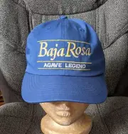 Vintage/ 90's Embroidered Baja Rosa Agave Legend Blue Snapback Cap