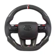 TOYOTA Hilux (2012-2024) - Carbon Fiber + Leather Steering Wheel