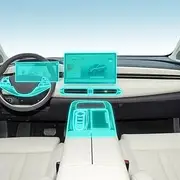 Kaecad Car Interior Film Dashboard Piano Board Shift Center Console Anti-Scratch Transparent TPU Protection Film Accessories，for GAC Aion LX 2022-2023 (GPS Navigation)