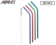 Set of 4 Avanti Stainless Steel Straws - Primary