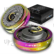 NRG Neo Chrome 1.25" Aluminum Steering Wheel Thin Quick Release Short Hub