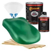 HOT ROD FLATZ Emerald Green Metallic Quart Kit URETHANE Flat Auto Car Paint Kit