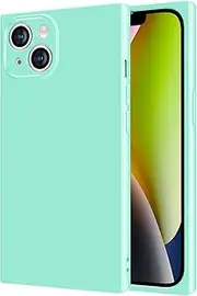 COCOMII - Square Case Compatible with iPhone 14 Plus - Plain Color, Vibrant Hues, Glossy, Women Girls Men, Rectangle Phone Case for iPhone 14 Plus 6.7 inch, Green