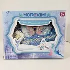 Kids Girls Makeup Toys Set Cosmetic Play Kit Blue Sequined Bag Toy Gift for Kids
