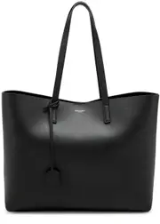 Saint Laurent East West Grained Leather Tote, Leather Bag, Black One Size