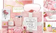 Birthday Gifts Basket for Women, Get Well Gifts, Spa Care Package with Flannel