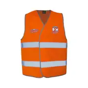 Sydney Roosters NRL Hi Viz Work Vest With Reflective Tape Orange