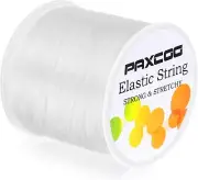 1mm Elastic Bracelet String Cord Stretch Bead Cord for Jewelry Making White