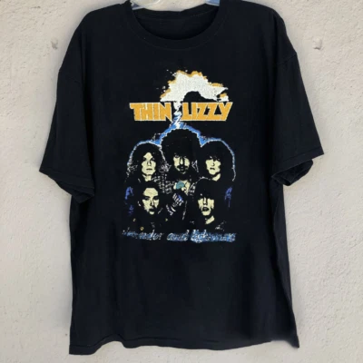 Thin Lizzy Band Thunder And Lighting Music Unisex Adult Gift Tee Shirt