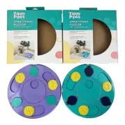 Zippy Paws 3-in-1 Fun Game Smarty Paws Puzzler Dog Toy Treat Feeder - 2 Pack