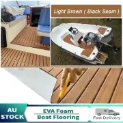 EVA Foam Boat Flooring Brown Yacht Mat Teak Marine Decking Self-Adhesive Carpet