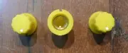 Set of 3 Yellow Robot Trash Can Guitar Effects Pedal Stompbox Control Knobs