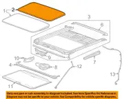 GM OEM 07-20 Avalanche Roof Sunroof-Sunroof Glass Seal 22815954