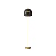 Mirabella Smoke Glass Peta LED Floor Lamp