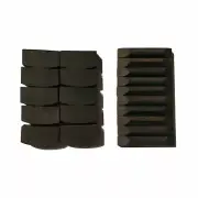 10 Set Violin Ebony Wood Nut + Saddle String Gut Holder Good Quality Pre Carved